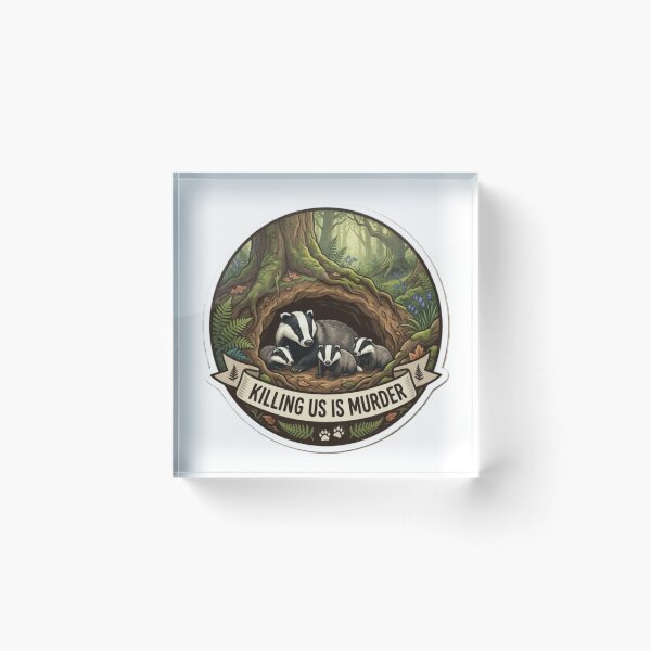 Item preview, Killing Badgers is Murder designed and sold by Kirrindy Designs.