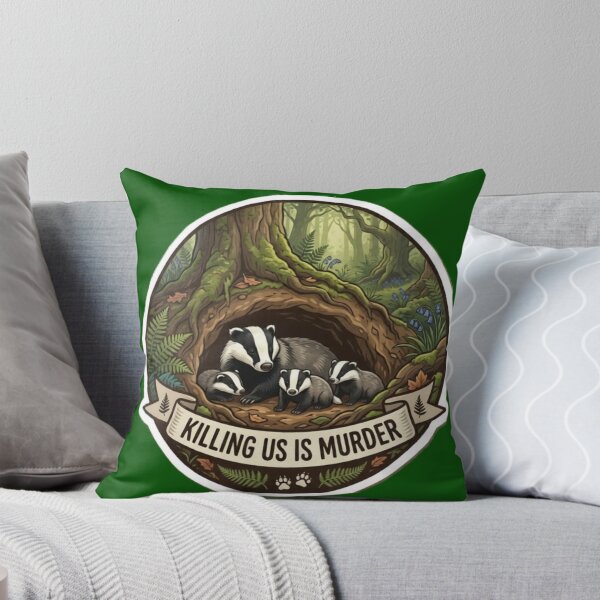 Item preview, Killing Badgers is Murder designed and sold by Kirrindy Designs.