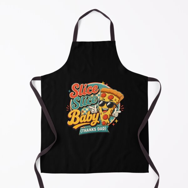 Item preview, Slice Slice Baby Funny Pizza Dad T-Shirt Retro Food Pun Tee designed and sold by FestivityFinds.