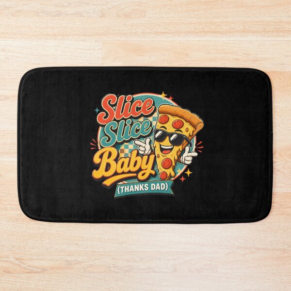 Item preview, Slice Slice Baby Funny Pizza Dad T-Shirt Retro Food Pun Tee designed and sold by FestivityFinds.