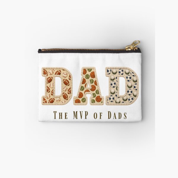 Item preview, The MVP Of Dads Shirt Sports Dad Faux Patchwork Baseball Football Fathers Day Gift designed and sold by Panom Suavichien.