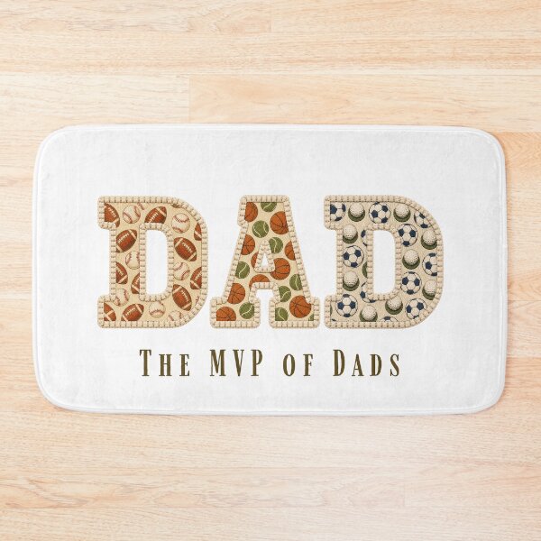 Item preview, The MVP Of Dads Shirt Sports Dad Faux Patchwork Baseball Football Fathers Day Gift designed and sold by Panom Suavichien.