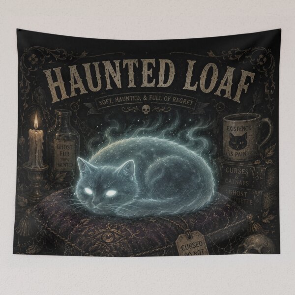 Item preview, Haunted Loaf: Rests But Never Leaves designed and sold by SoarThumbz3.