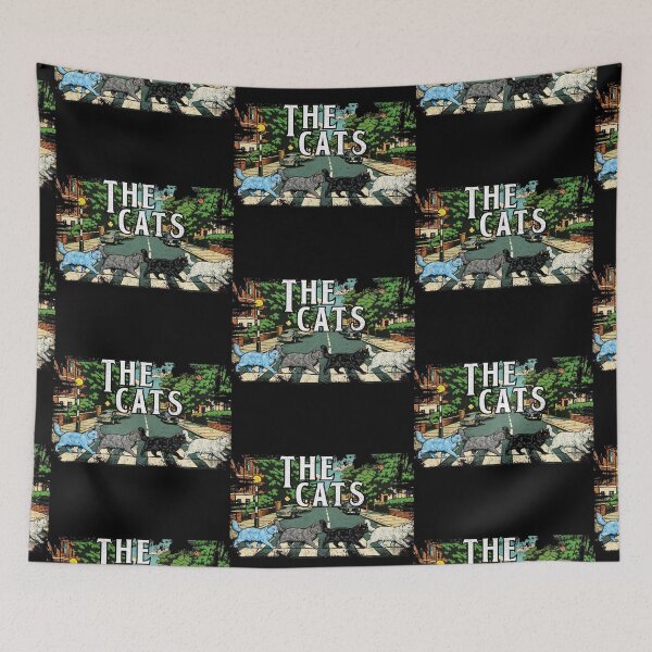 Item preview, The Cats - Retro Abbey Road designed and sold by Nacho Average Designs.