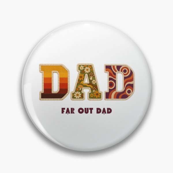 Item preview, Far Out Dad Shirt Retro 70s Groovy Faux Patchwork Vintage Dad Fathers Day Gift Tee designed and sold by Panom Suavichien.