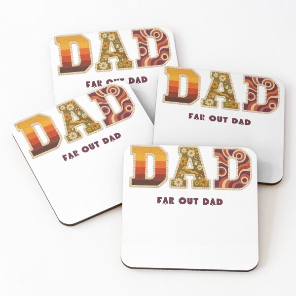 Item preview, Far Out Dad Shirt Retro 70s Groovy Faux Patchwork Vintage Dad Fathers Day Gift Tee designed and sold by Panom Suavichien.