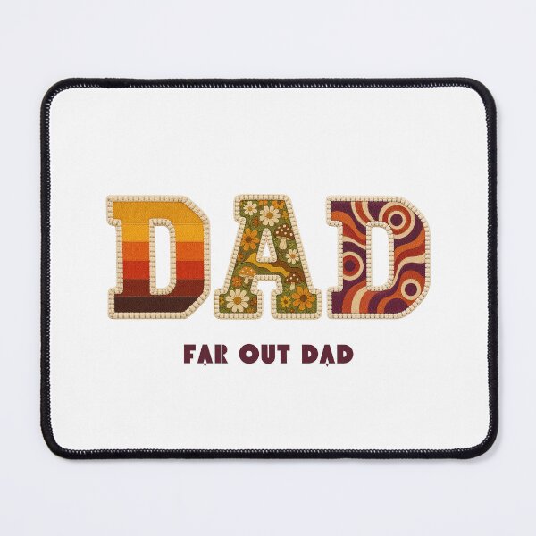 Item preview, Far Out Dad Shirt Retro 70s Groovy Faux Patchwork Vintage Dad Fathers Day Gift Tee designed and sold by Panom Suavichien.