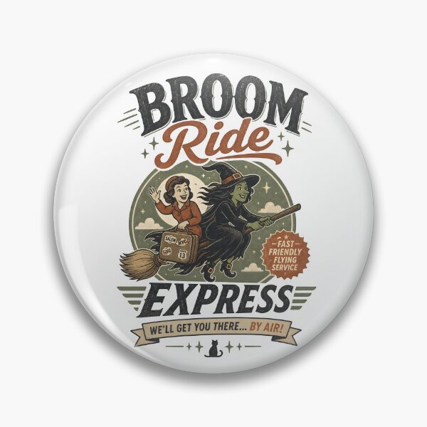 Item preview, Broom Ride Express designed and sold by CreativePrints3.