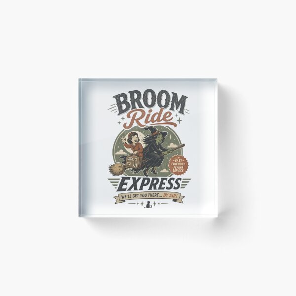 Item preview, Broom Ride Express designed and sold by CreativePrints3.