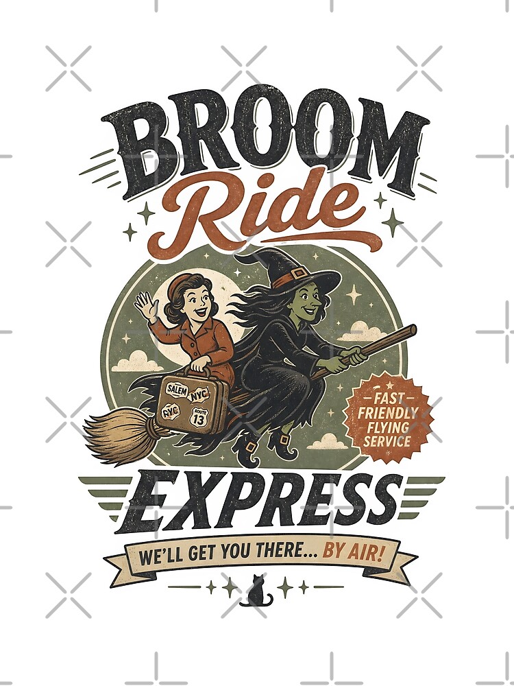 Thumbnail 3 of 3, Scarf, Broom Ride Express designed and sold by CreativePrints3.