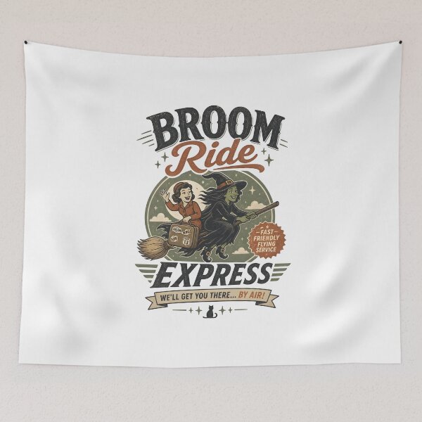 Item preview, Broom Ride Express designed and sold by CreativePrints3.
