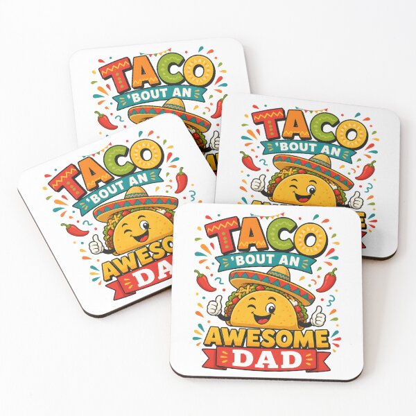 Item preview, Taco ’Bout an Awesome Dad Funny Taco Fiesta Father’s Day T-Shirt designed and sold by FestivityFinds.