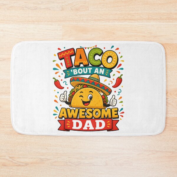 Item preview, Taco ’Bout an Awesome Dad Funny Taco Fiesta Father’s Day T-Shirt designed and sold by FestivityFinds.