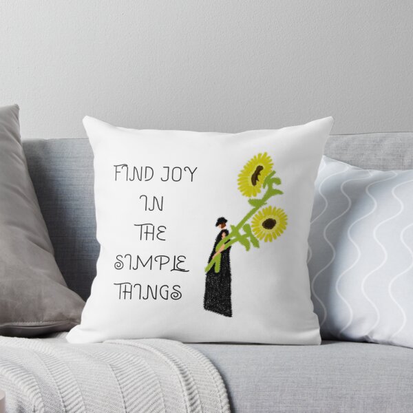 Item preview, Find Joy In The Simple Things Sunflower Girl designed and sold by RozlinaROZ.