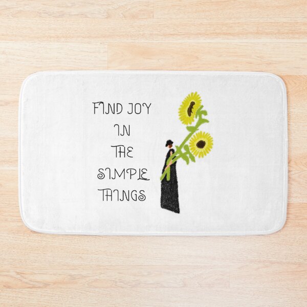 Item preview, Find Joy In The Simple Things Sunflower Girl designed and sold by RozlinaROZ.