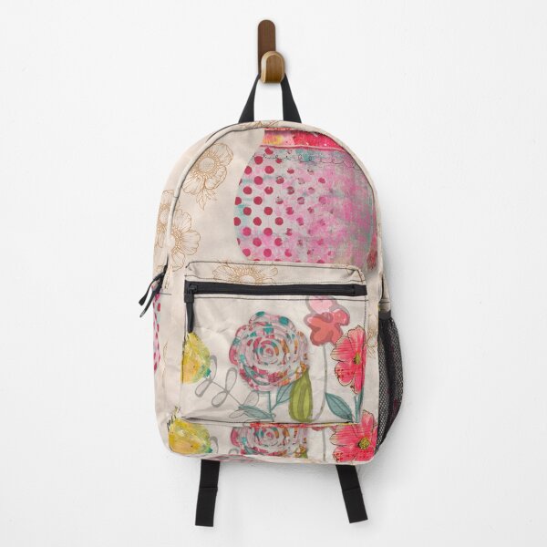 Item preview, Modern Floral Digital Collage – Polka Dots, Damask, and Botanical Art designed and sold by artbydonyale.