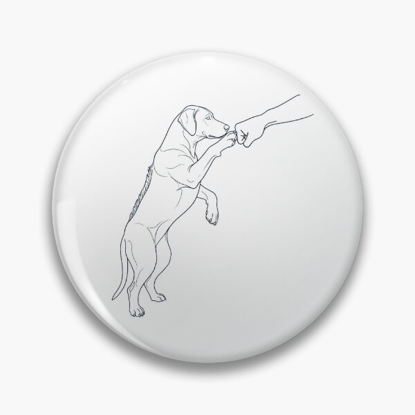 Item preview, Vintage Rhodesian Ridgeback Paw Friend Dog Mom Dad Lover designed and sold by DoodleTortle.