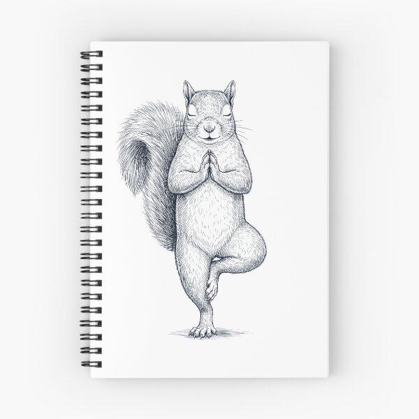 Item preview, Vintage Squirrel Yoga Tree Pose Animal Lover designed and sold by TerryConnells.