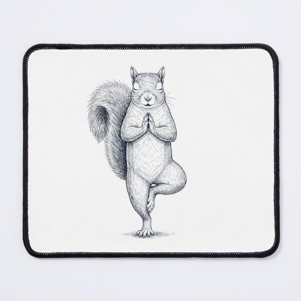 Item preview, Vintage Squirrel Yoga Tree Pose Animal Lover designed and sold by TerryConnells.