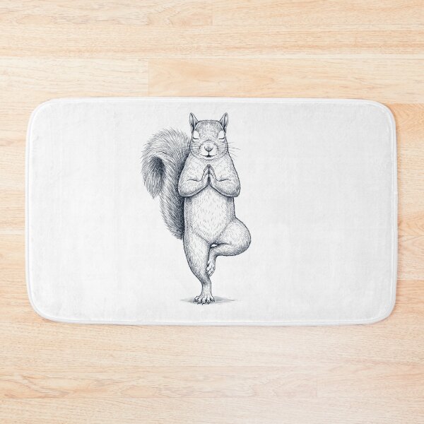 Item preview, Vintage Squirrel Yoga Tree Pose Animal Lover designed and sold by TerryConnells.