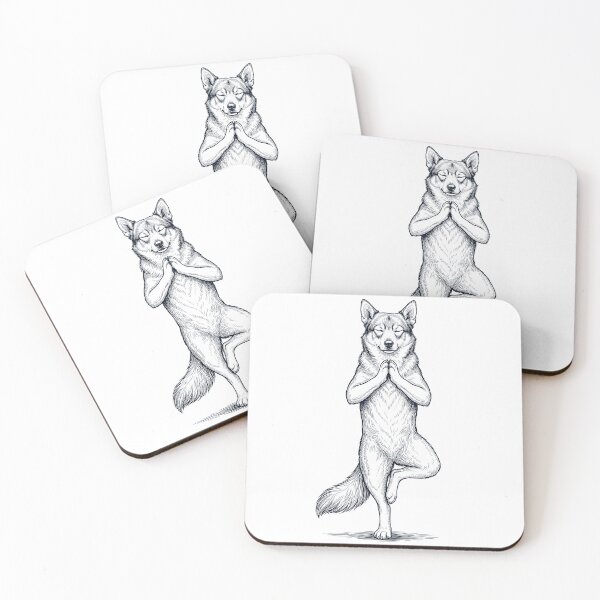 Item preview, Vintage Swedish Vallhund Yoga Tree Pose Dog Mom Lover designed and sold by TerryConnells.