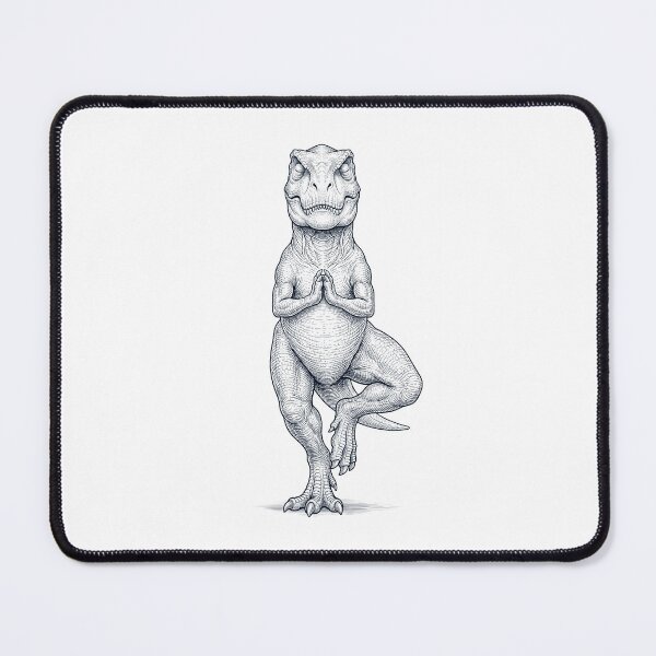 Item preview, Vintage T Rex Dinosaur Yoga Tree Pose Animal Lover designed and sold by TerryConnells.