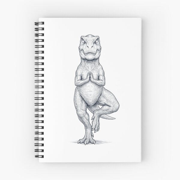 Item preview, Vintage T Rex Dinosaur Yoga Tree Pose Animal Lover designed and sold by TerryConnells.