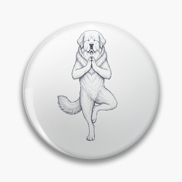 Item preview, Vintage Tibetan Mastiff Yoga Tree Pose Dog Mom Lover designed and sold by TerryConnells.