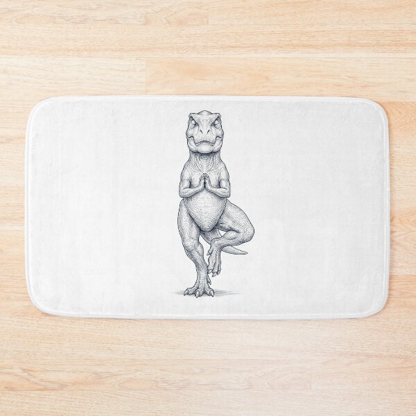 Item preview, Vintage T Rex Dinosaur Yoga Tree Pose Animal Lover designed and sold by TerryConnells.