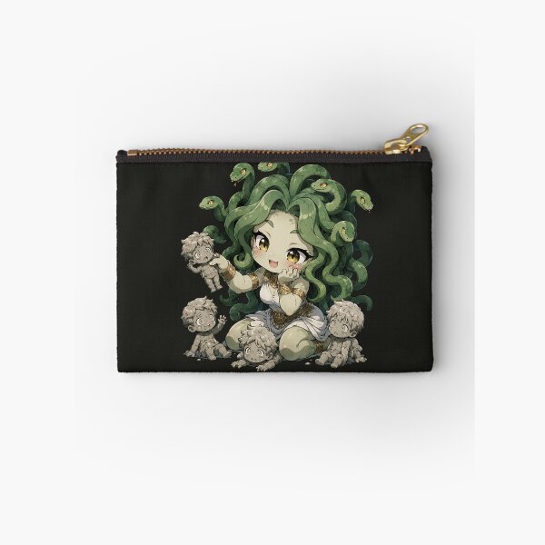 Item preview, Medusa Playing | Chibi Medusa designed and sold by Funny Vintage Stickers And T-Shirts.