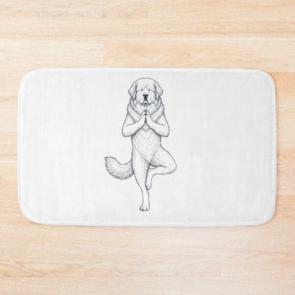 Item preview, Vintage Tibetan Mastiff Yoga Tree Pose Dog Mom Lover designed and sold by TerryConnells.