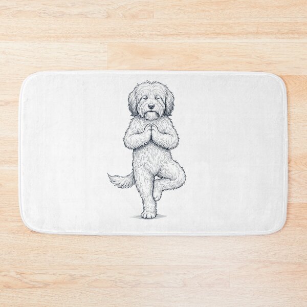 Item preview, Vintage Tibetan Terrier Yoga Tree Pose Dog Mom Lover designed and sold by TerryConnells.