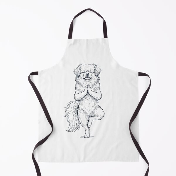 Item preview, Vintage Tibetan Spaniel Yoga Tree Pose Dog Mom Lover designed and sold by TerryConnells.