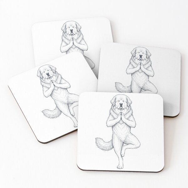 Item preview, Vintage Tibetan Mastiff Yoga Tree Pose Dog Mom Lover designed and sold by TerryConnells.