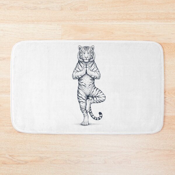 Item preview, Vintage Tiger Yoga Tree Pose Animal Lover designed and sold by TerryConnells.