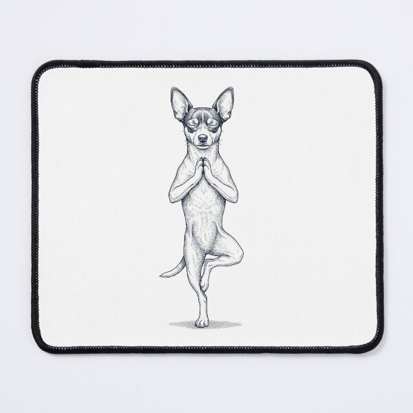 Item preview, Vintage Toy Fox Terrier Yoga Tree Pose Dog Mom Lover designed and sold by TerryConnells.