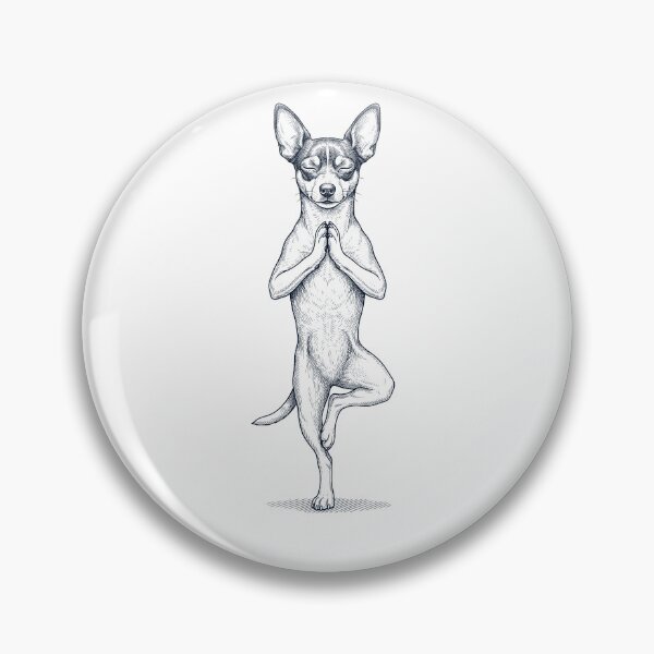 Artikelvorschau, Vintage Toy Fox Terrier Yoga Baum Pose Hundemama Liebhaber entworfen und verkauft von TerryConnells.