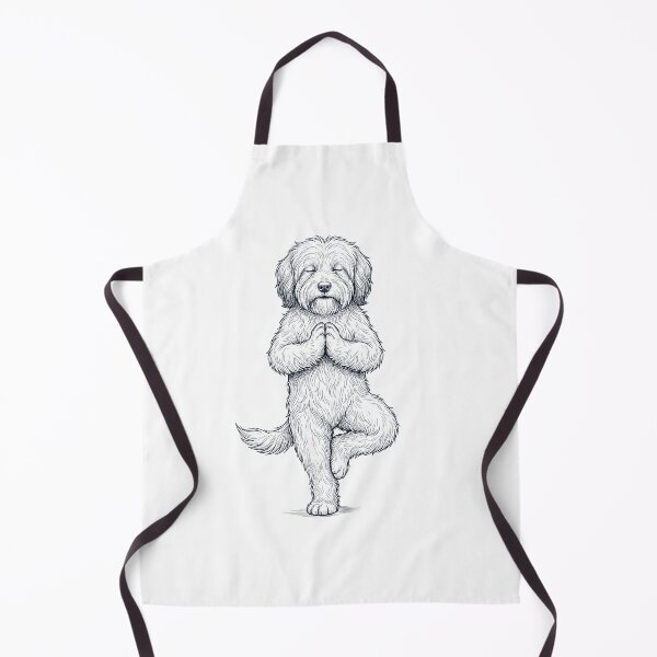 Item preview, Vintage Tibetan Terrier Yoga Tree Pose Dog Mom Lover designed and sold by TerryConnells.