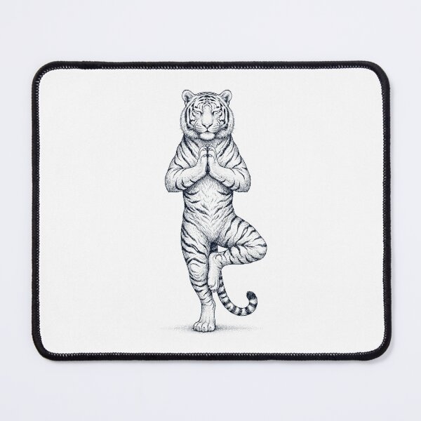 Item preview, Vintage Tiger Yoga Tree Pose Animal Lover designed and sold by TerryConnells.