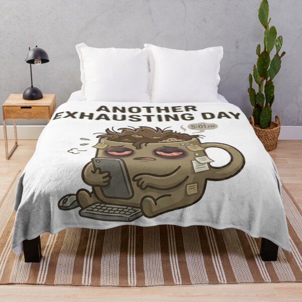 Item preview, Funny Coffee Another Exhausting Day T-Shirt – Office Burnout Meme designed and sold by DIRTYSKETCHH.