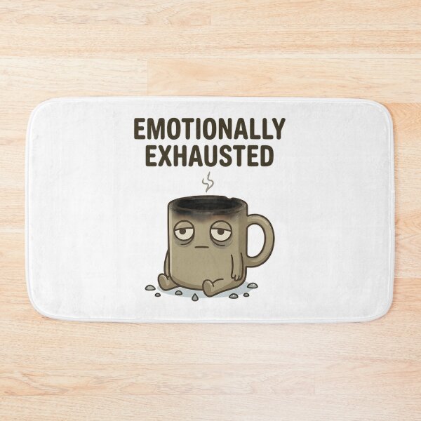 Item preview, Funny Coffee Emotionally Exhausted T-Shirt – Relatable Meme Humor designed and sold by DIRTYSKETCHH.