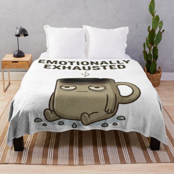 Item preview, Funny Coffee Emotionally Exhausted T-Shirt – Relatable Meme Humor designed and sold by DIRTYSKETCHH.