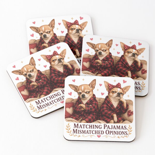 Item preview, Funny Chihuahua Couple Matching Pajamas Married Life Gift designed and sold by Gentlestate.