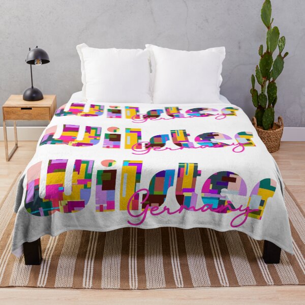 Item preview, Wilster, Germany, Vibrant Abstract City Typography Art designed and sold by Wanderful-roads.