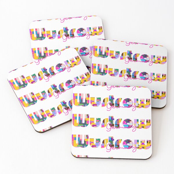 Item preview, Wustrow, Germany, Vibrant Abstract City Typography Art designed and sold by Wanderful-roads.