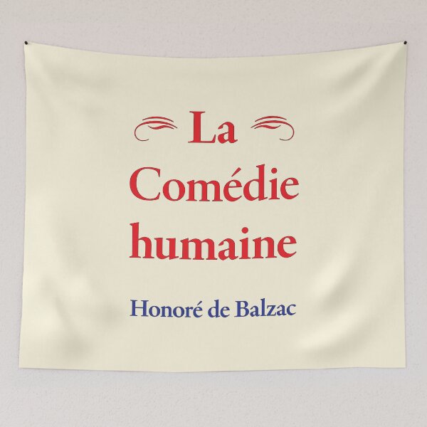 Item preview, Balzac, La Comédie humaine, French Novelist and Playwright, Classic Literature designed and sold by CharlottePlaceArt.