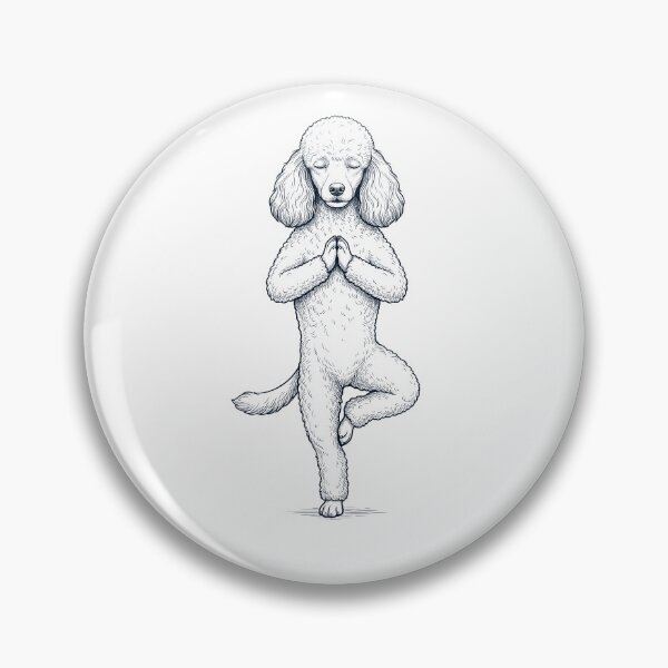 Item preview, Vintage Toy Poodle Yoga Tree Pose Dog Mom Lover designed and sold by TerryConnells.