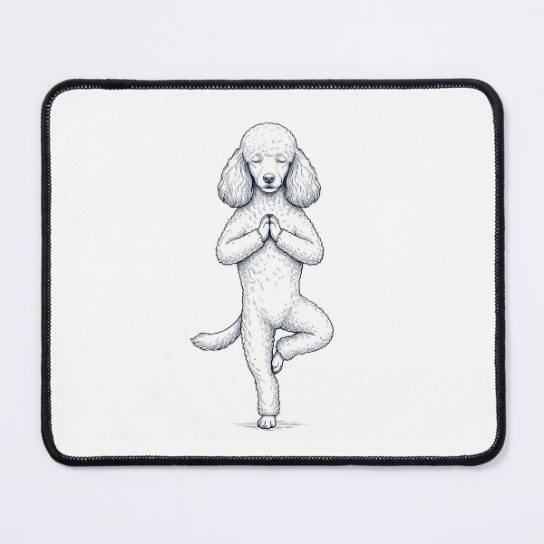 Item preview, Vintage Toy Poodle Yoga Tree Pose Dog Mom Lover designed and sold by TerryConnells.