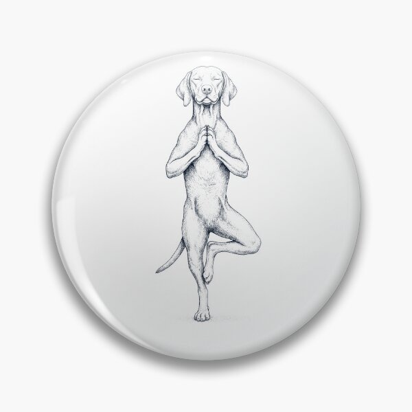 Item preview, Vintage Vizsla Yoga Tree Pose Dog Mom Lover designed and sold by TerryConnells.