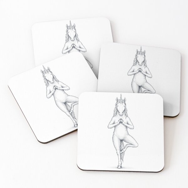 Item preview, Vintage Unicorn Yoga Tree Pose Animal Lover designed and sold by TerryConnells.